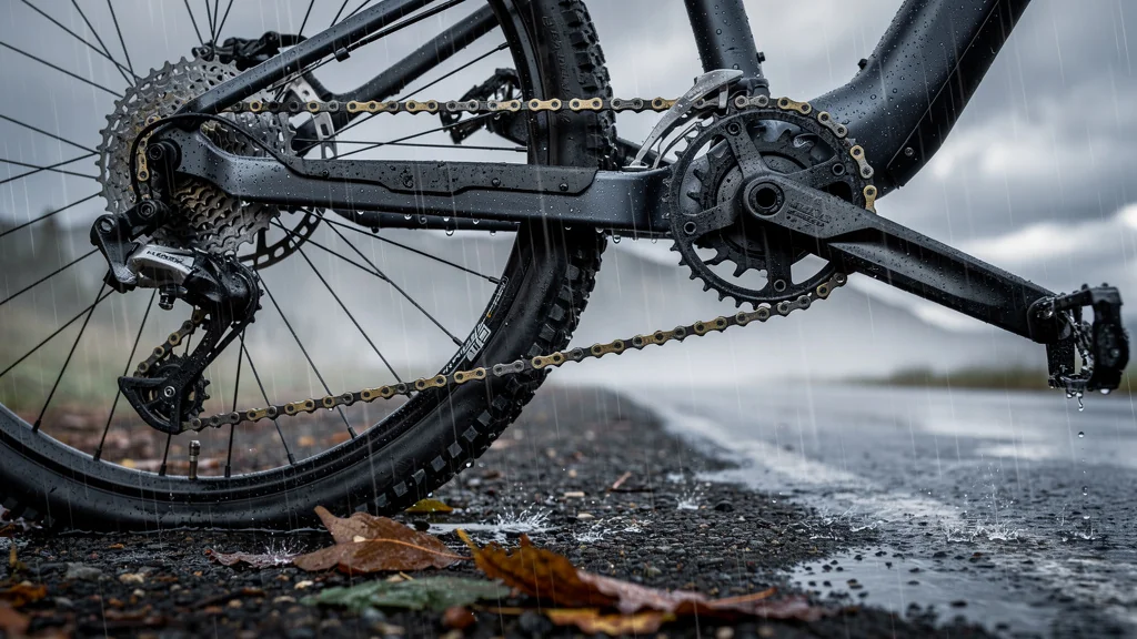 Comparatif de trois lubrifiants chaîne vélo sous la pluie sur 2000 km, résistance des joints toriques visible